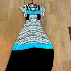 Designer long maxi ICB dress